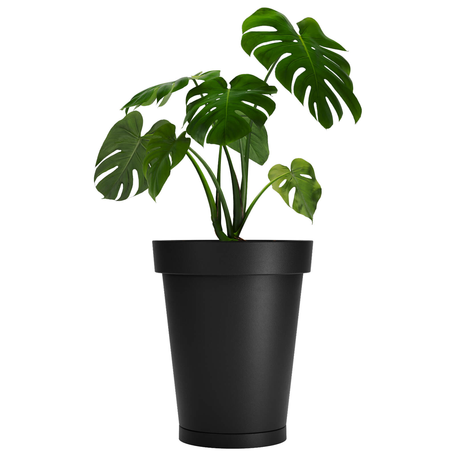 MACETA DE PLASTICO AMALFI LINEA CLASICA N55 NEGRO 0