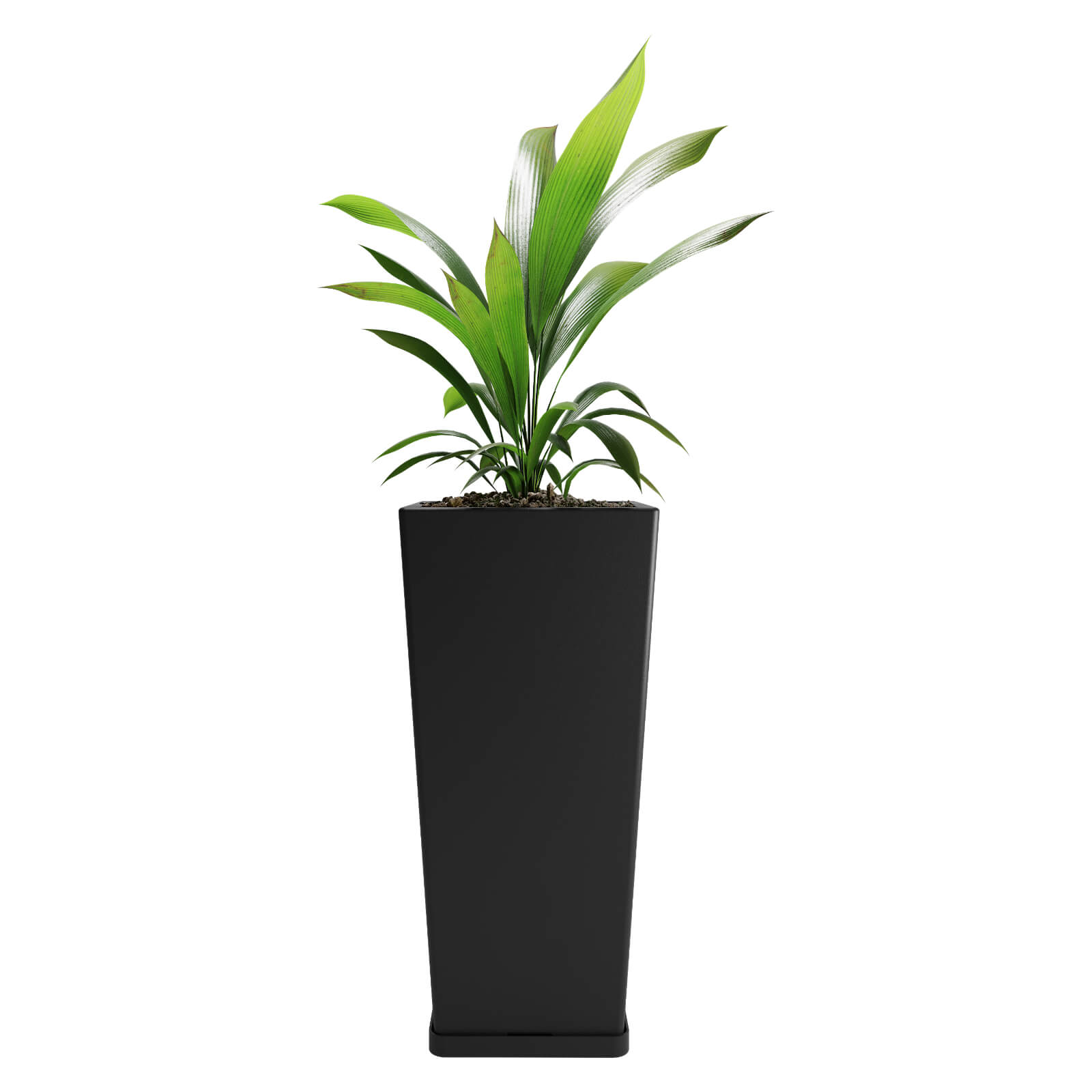 Maceta macetero de plastico Piramidal 70 color negro 0