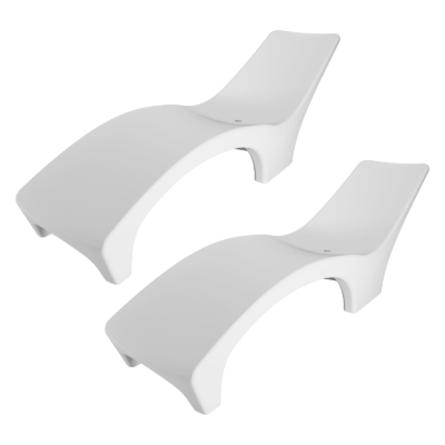 Set X2 Reposeras De Plástico Amalfi